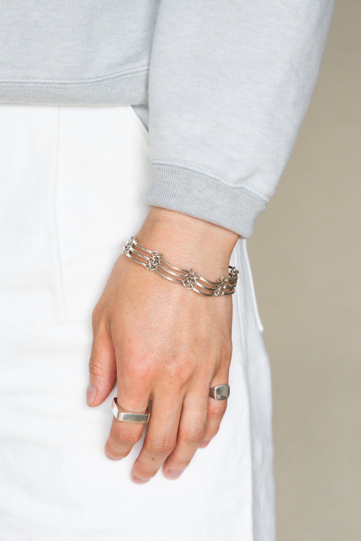 Triple Bar Link Bracelet (Taxco, Mexico)