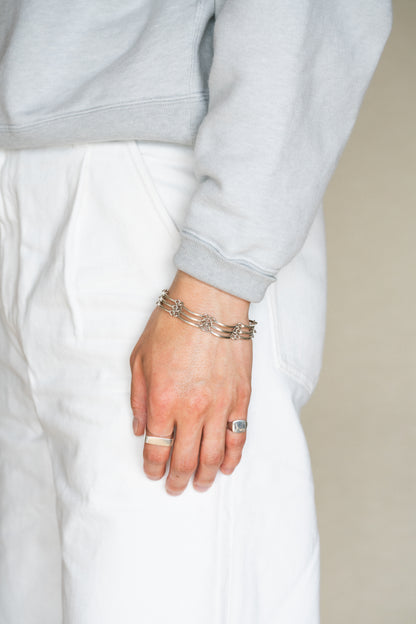 Triple Bar Link Bracelet (Taxco, Mexico)