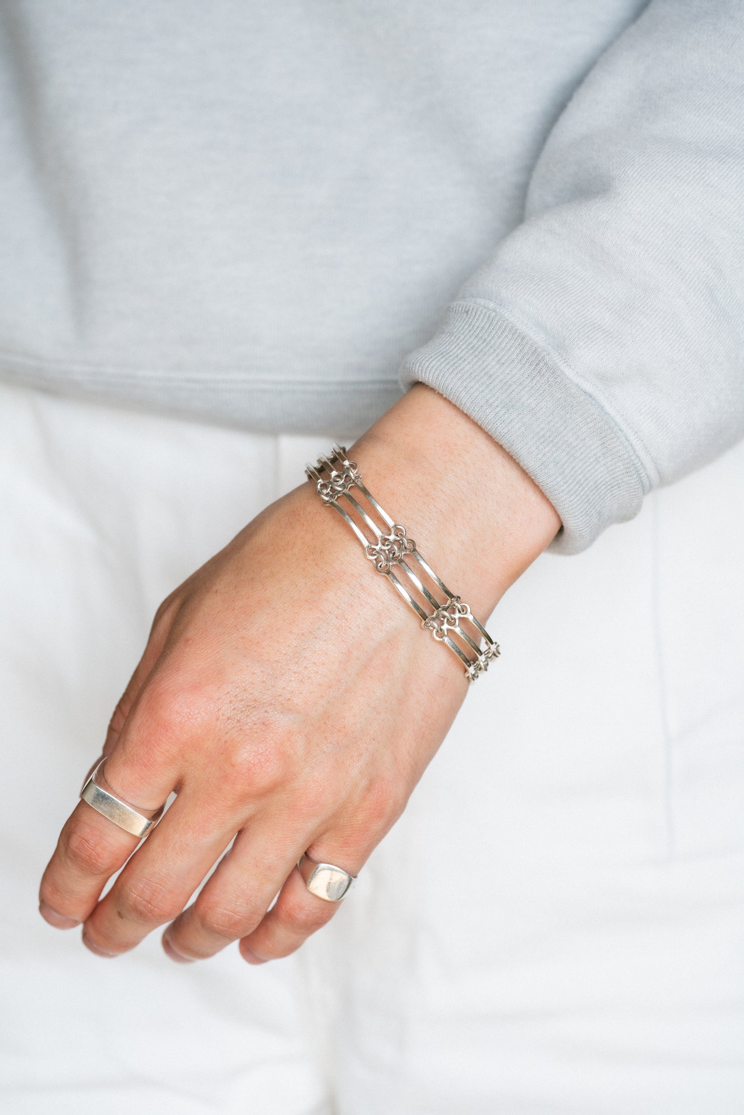 Triple Bar Link Bracelet (Taxco, Mexico)