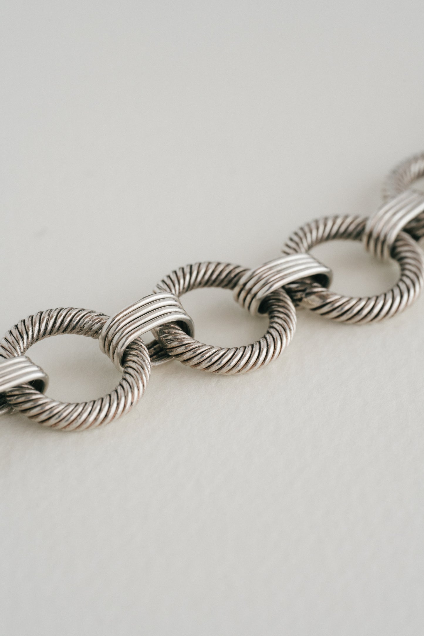 Textured Wire Link Toggle Bracelet (Mexico)