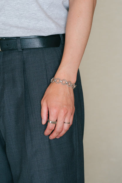 Textured Wire Link Toggle Bracelet (Mexico)