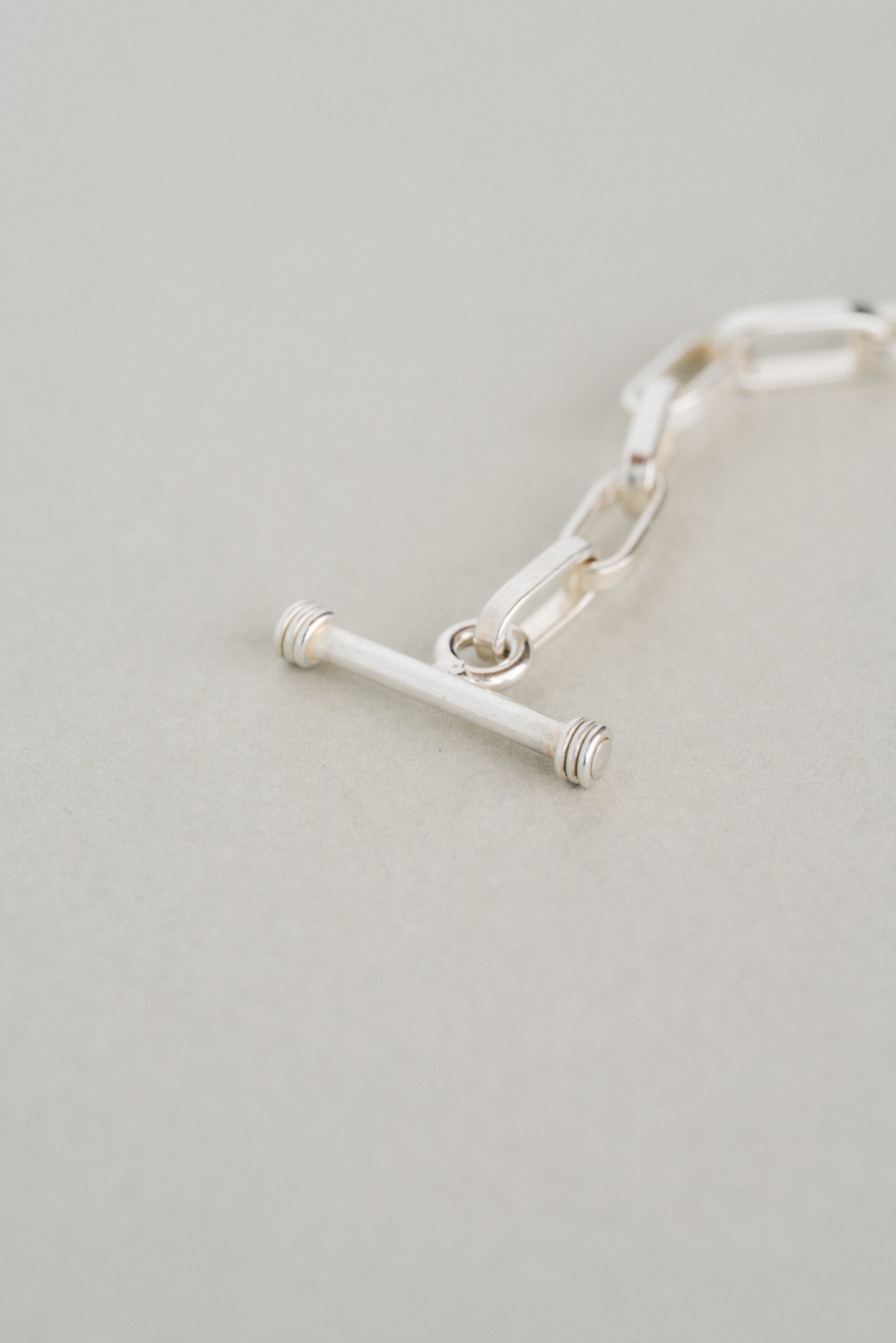 Paperclip Link Toggle Bracelet