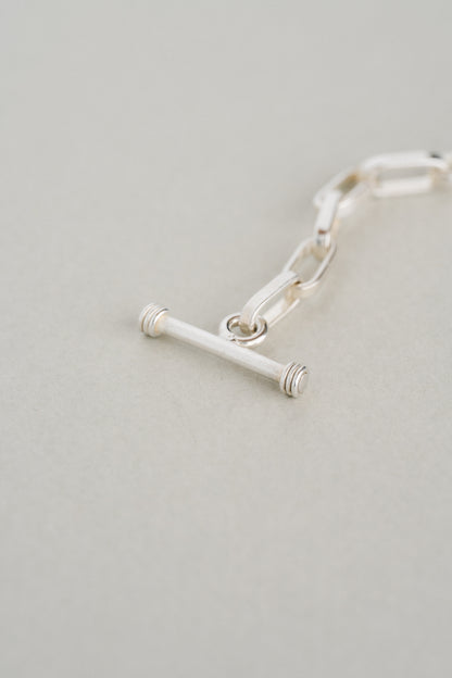 Paperclip Link Toggle Bracelet