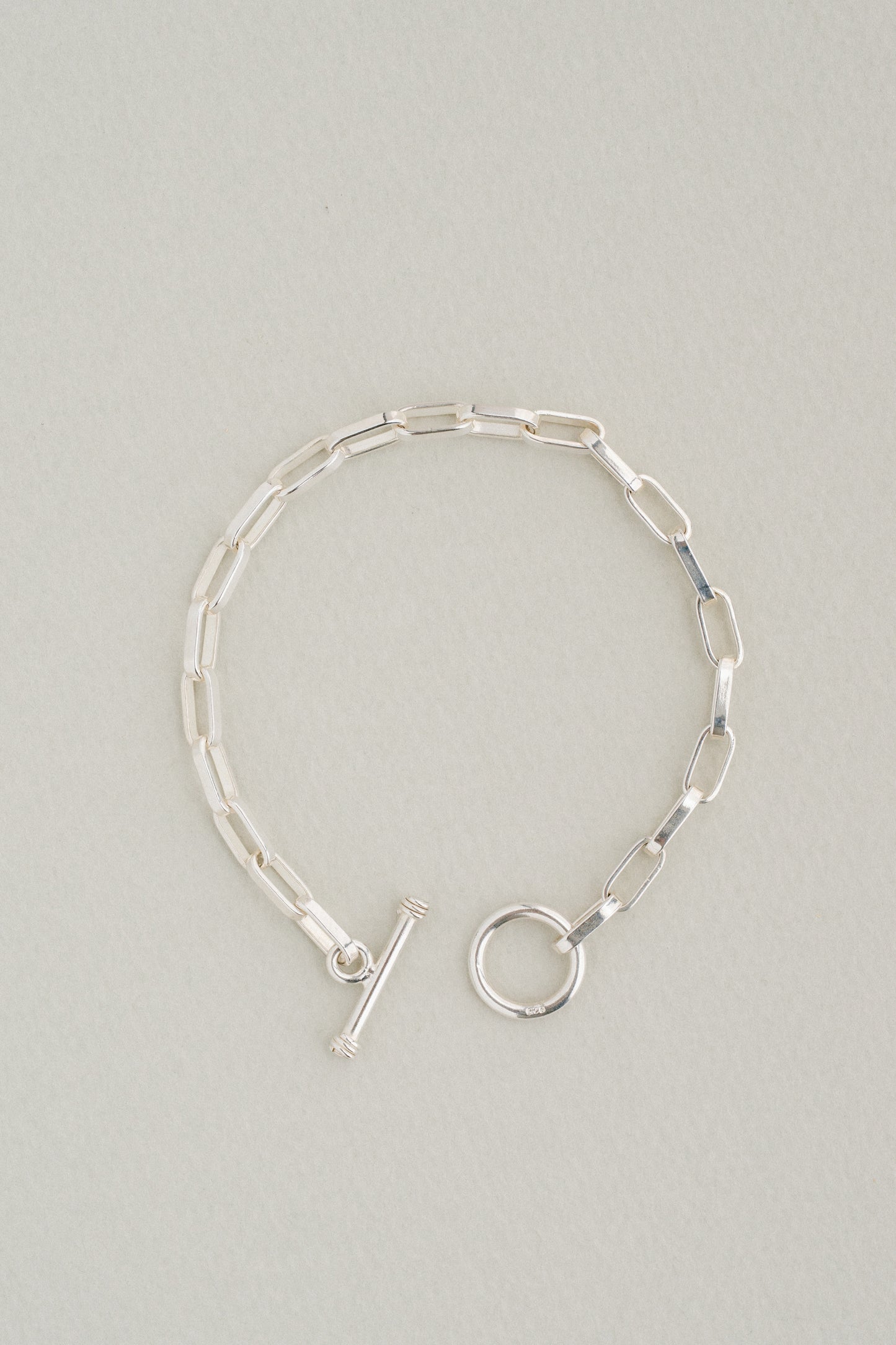 Paperclip Link Toggle Bracelet