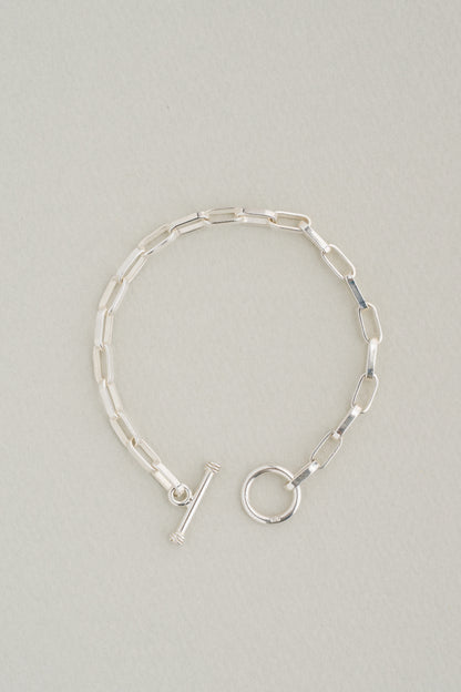 Paperclip Link Toggle Bracelet