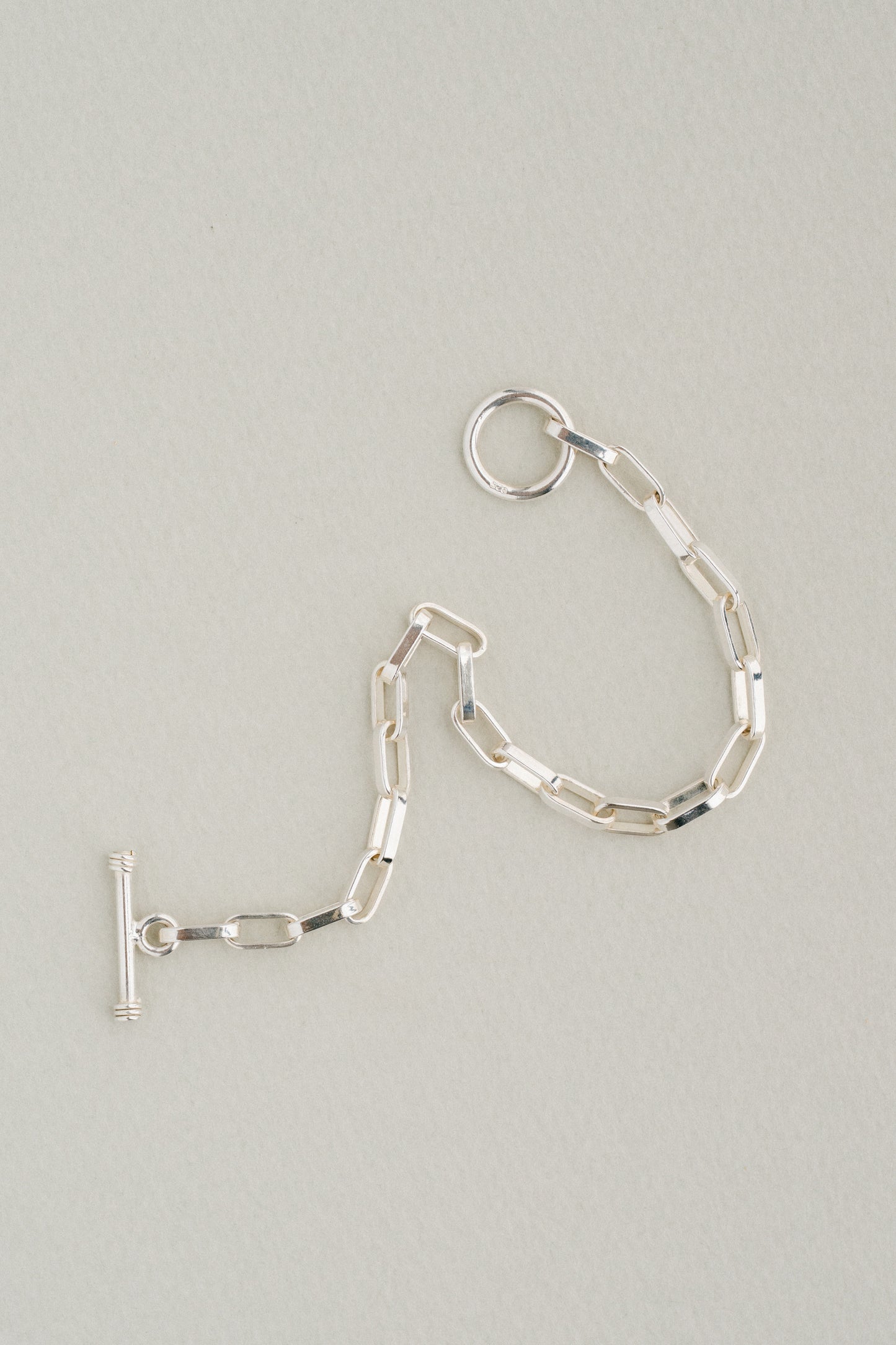 Paperclip Link Toggle Bracelet
