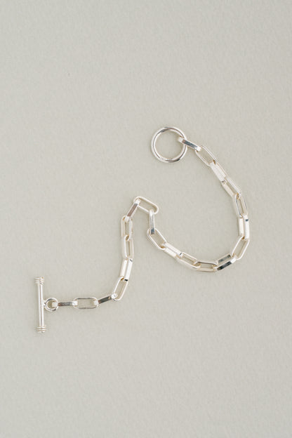 Paperclip Link Toggle Bracelet