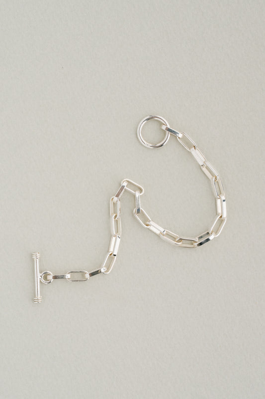 Paperclip Link Toggle Bracelet