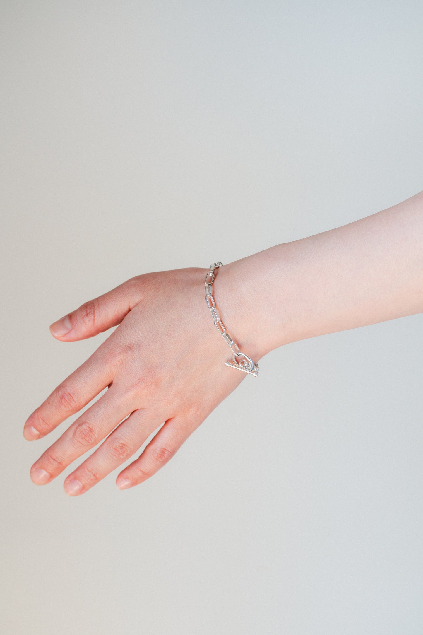 Paperclip Link Toggle Bracelet