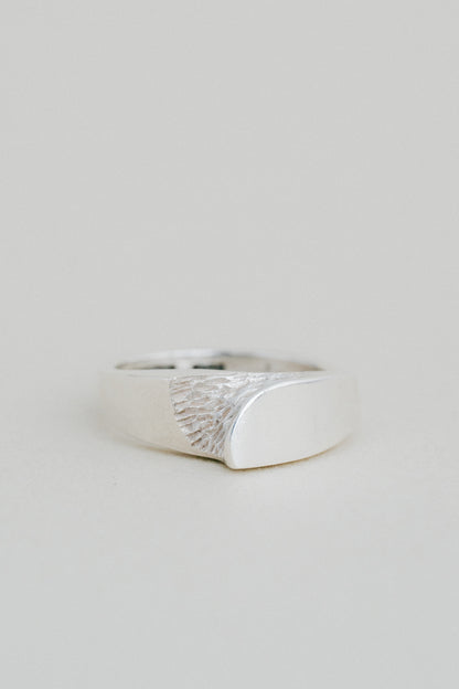 Matti J. Hyvärinen｜Textured Modernist Ring (Finland, 1975)