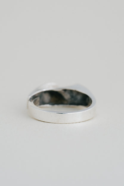 Matti J. Hyvärinen｜Textured Modernist Ring (Finland, 1975)