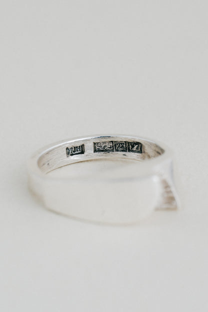 Matti J. Hyvärinen｜Textured Modernist Ring (Finland, 1975)