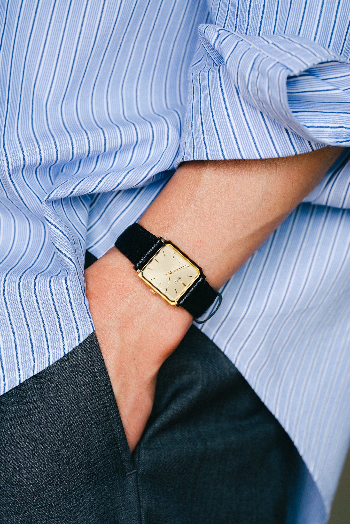SEIKO｜Rectangular Quartz Watch 7431-8380