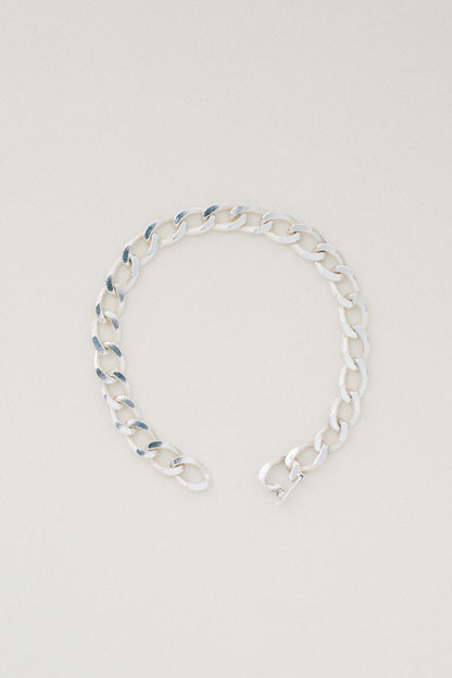 Textured Curb Chain Bracelet (Italy)