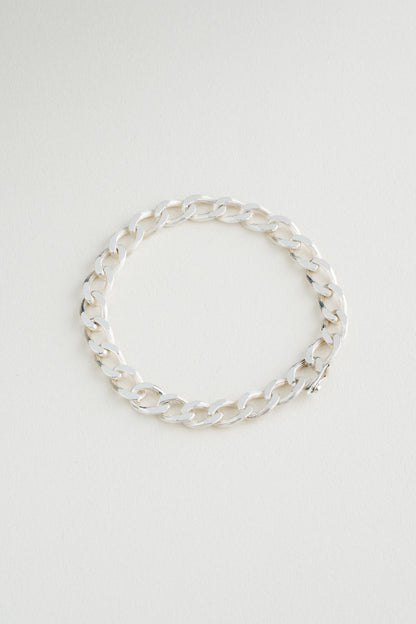 Textured Curb Chain Bracelet (Italy)