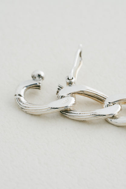 Textured Curb Chain Bracelet (Italy)