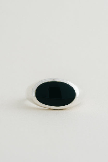 Black Stone Signet Ring