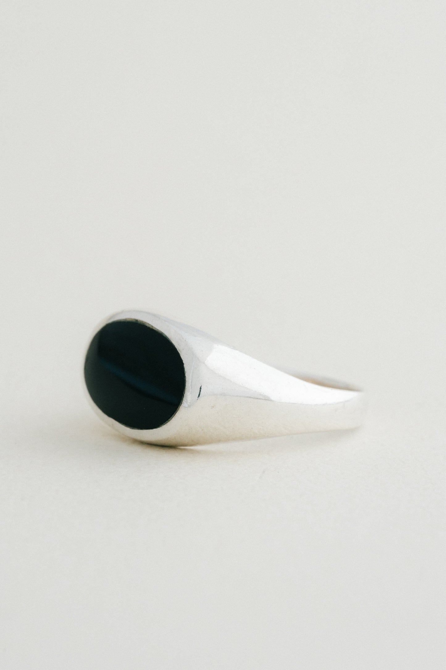 Black Stone Signet Ring