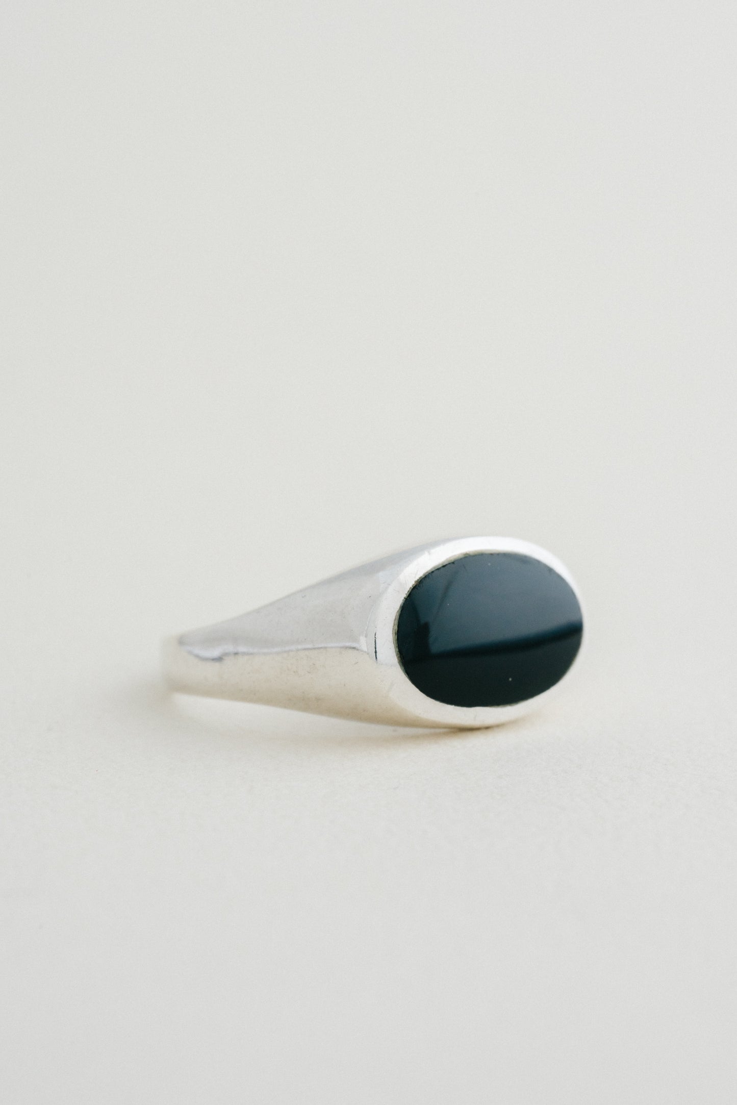 Black Stone Signet Ring
