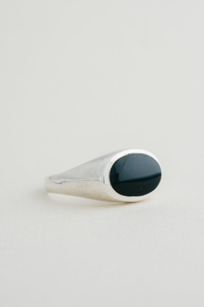 Black Stone Signet Ring