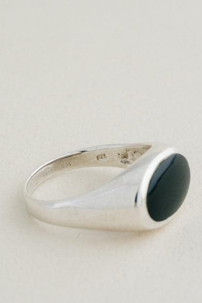 Black Stone Signet Ring
