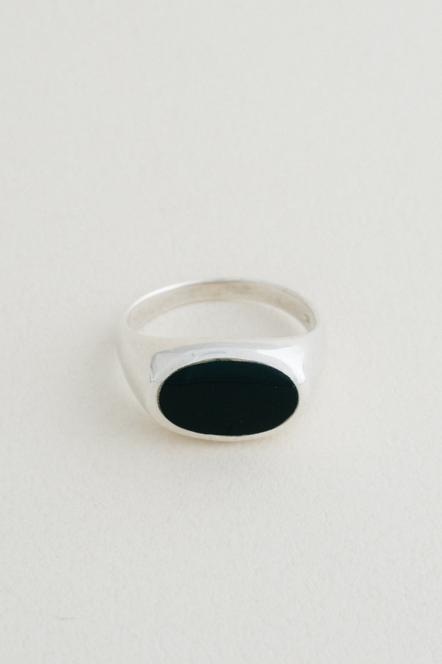 Black Stone Signet Ring