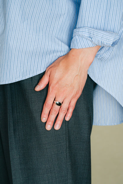 Black Stone Signet Ring