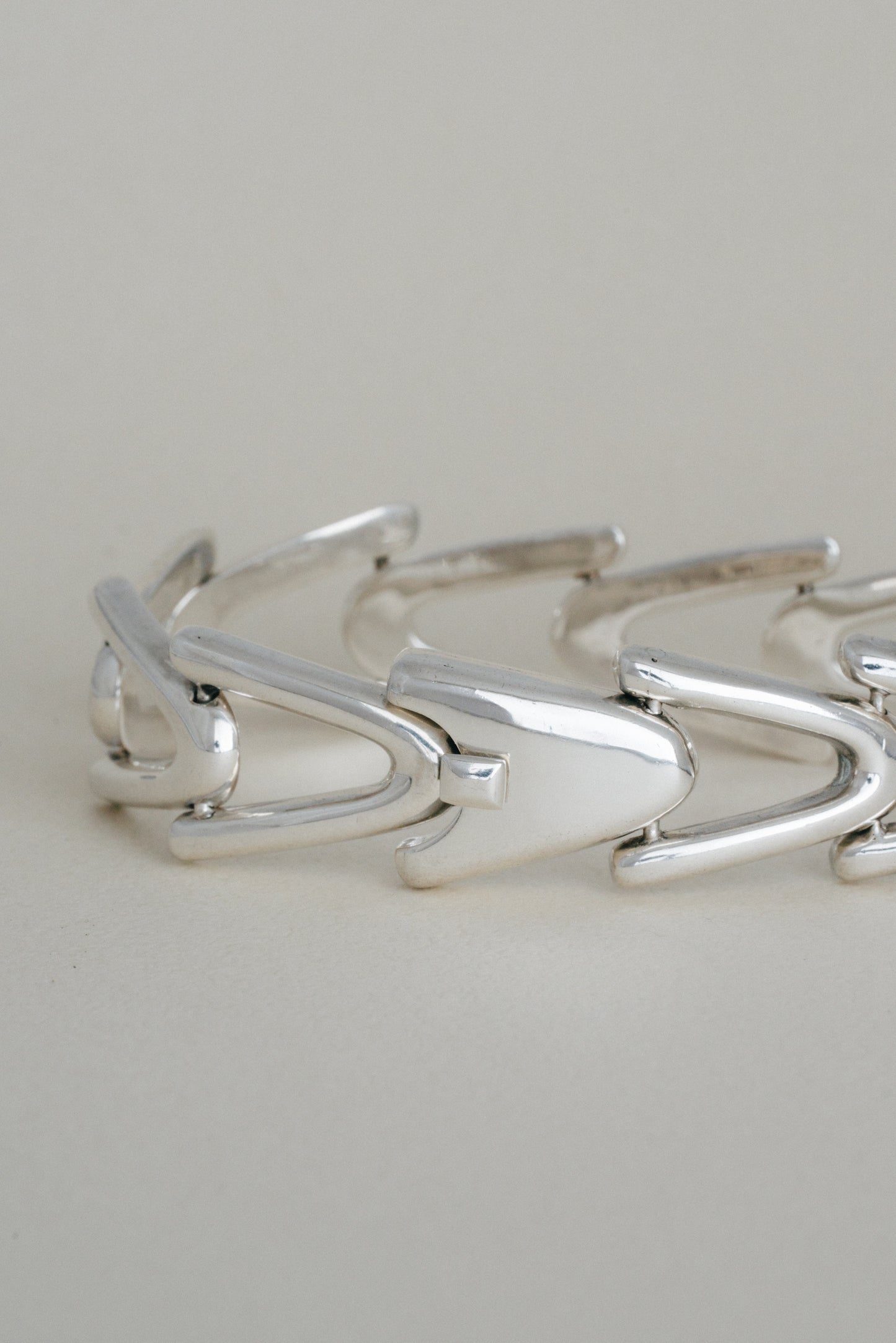 Sculptural Link Bracelet (Mexico, Zacatecas)