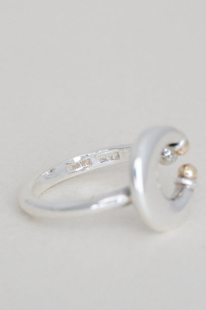 Mappin & Webb｜Two Tone Open Ring (London, 1990)