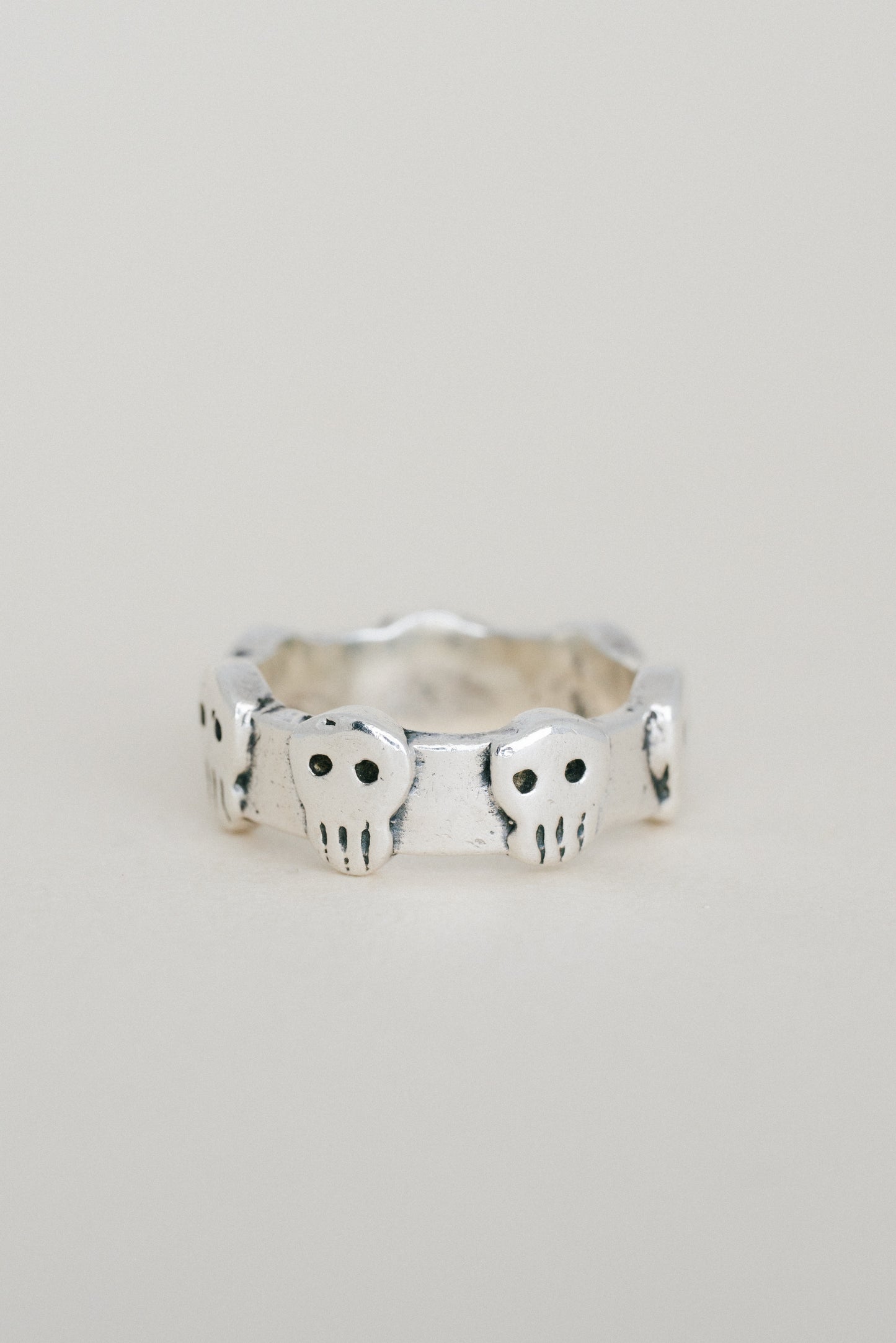 Skull Motif Band Ring