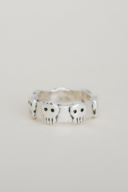 Skull Motif Band Ring