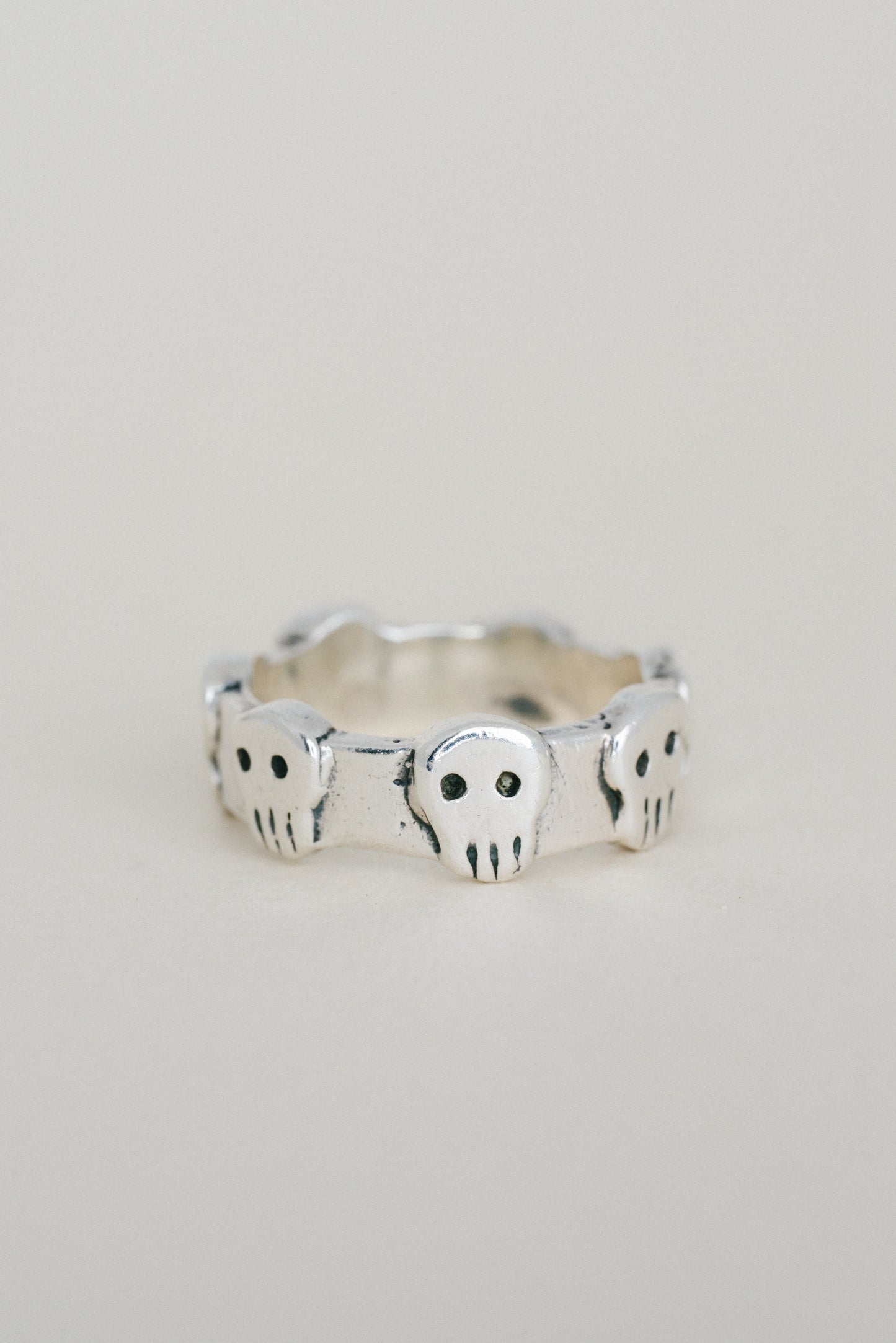 Skull Motif Band Ring