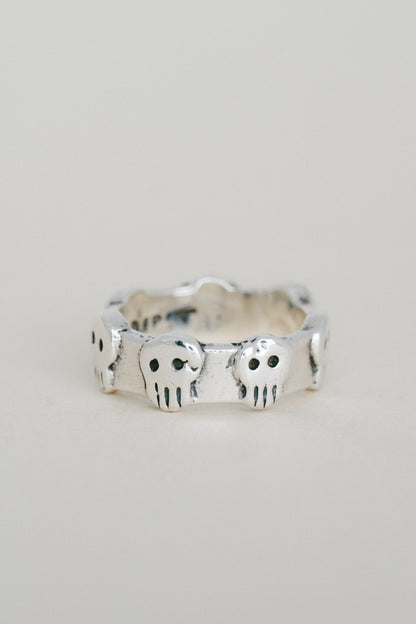 Skull Motif Band Ring