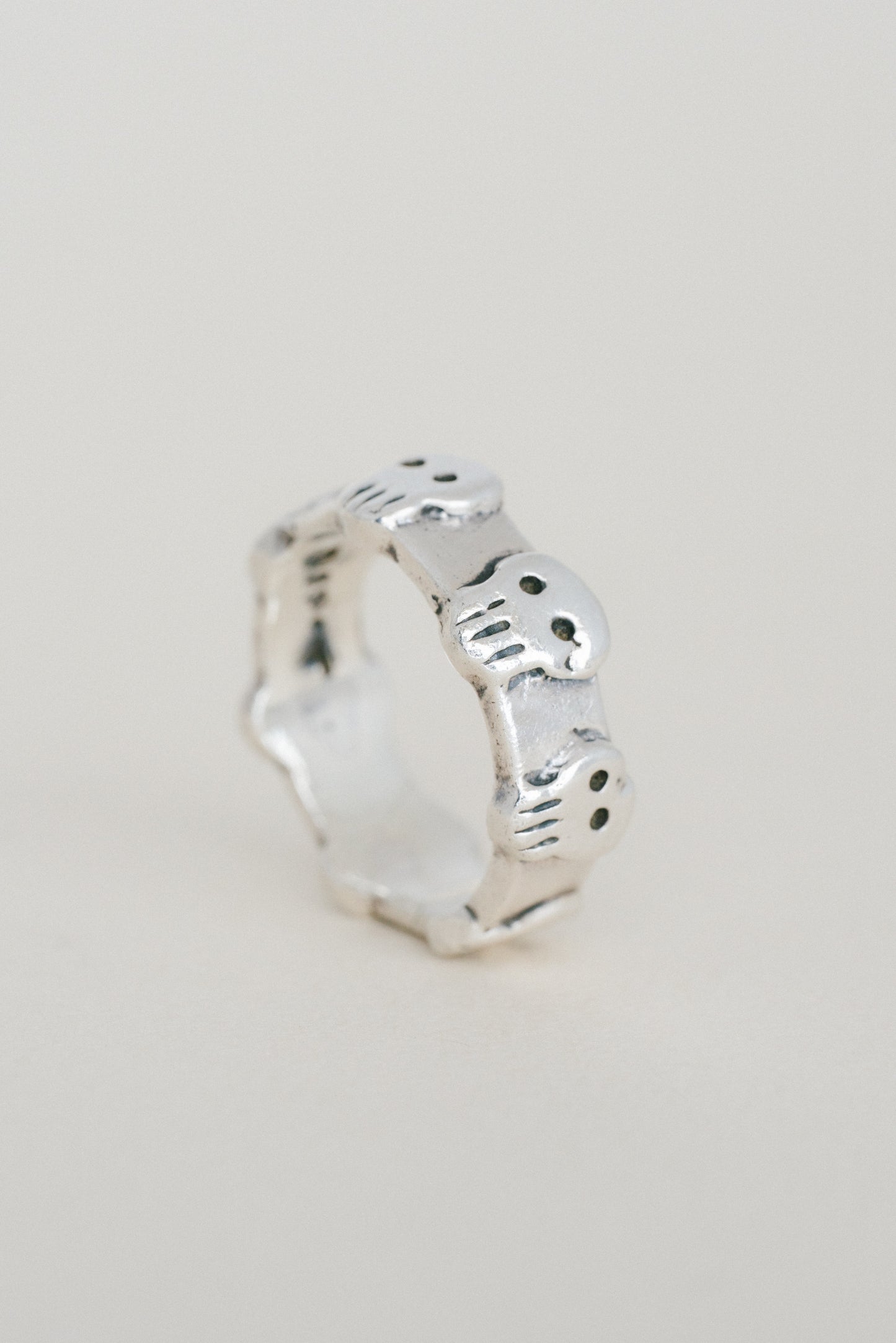 Skull Motif Band Ring