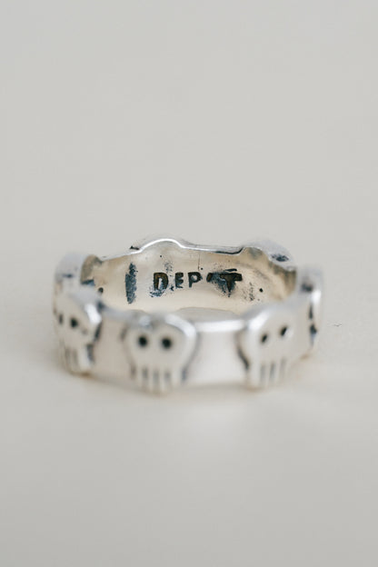 Skull Motif Band Ring