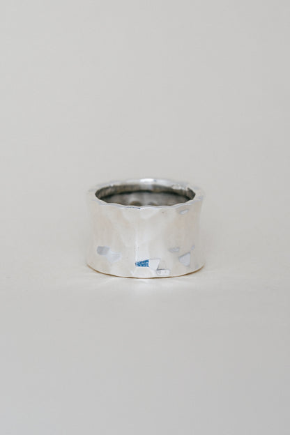 Hammered Wide Band Ring (Mexico)