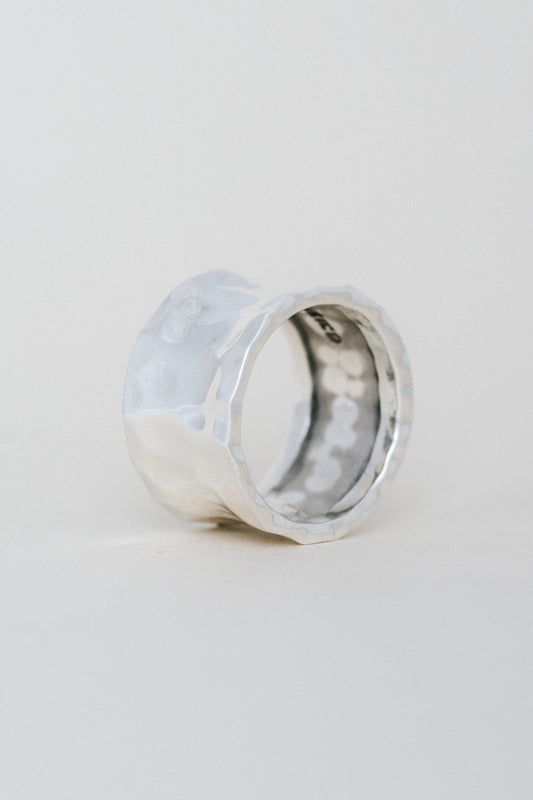 Hammered Wide Band Ring (Mexico)