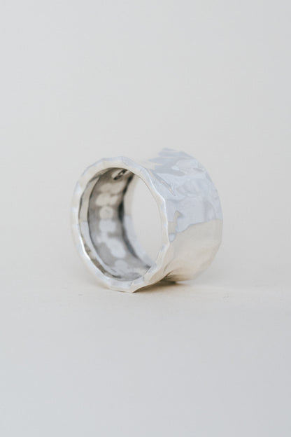 Hammered Wide Band Ring (Mexico)