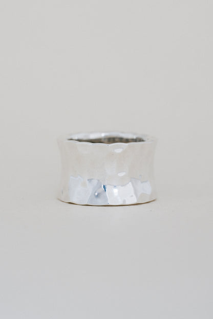 Hammered Wide Band Ring (Mexico)