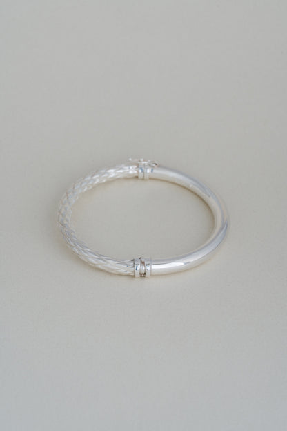 UNOAERRE｜Braided & Polished Bangle (Italy)