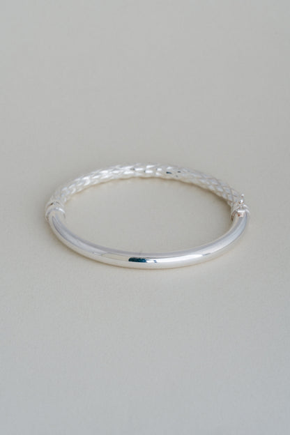 UNOAERRE｜Braided & Polished Bangle (Italy)