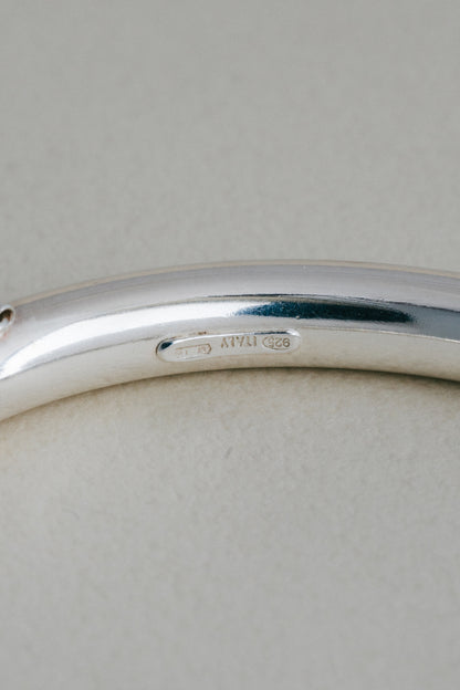 UNOAERRE｜Braided & Polished Bangle (Italy)