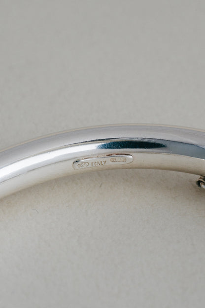 UNOAERRE｜Braided & Polished Bangle (Italy)