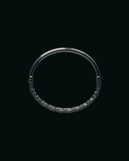 UNOAERRE｜Braided & Polished Bangle (Italy)