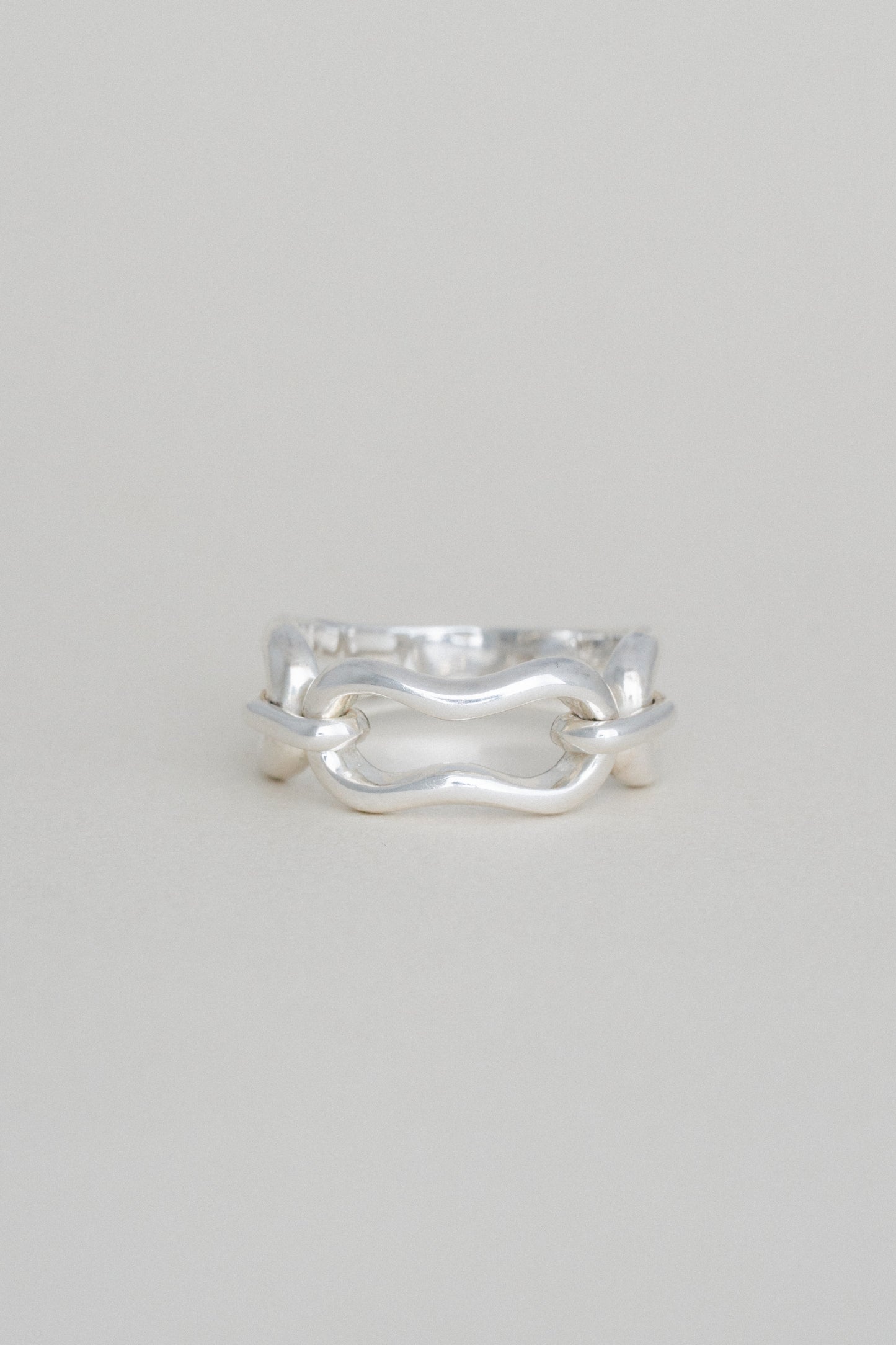Sculptural Link Ring