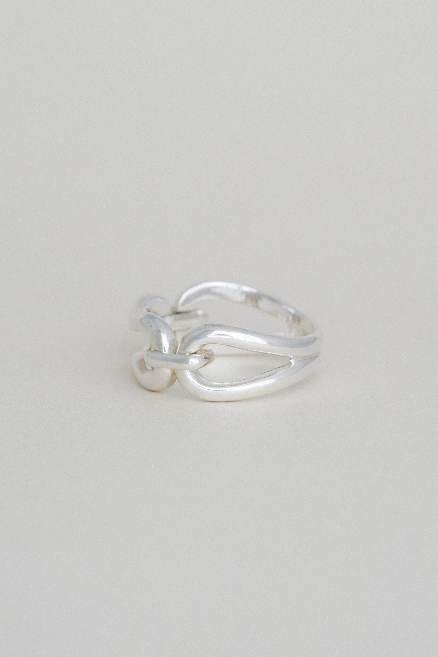 Sculptural Link Ring