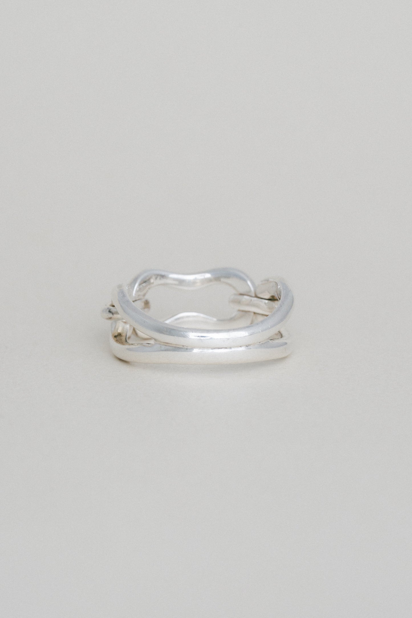 Sculptural Link Ring
