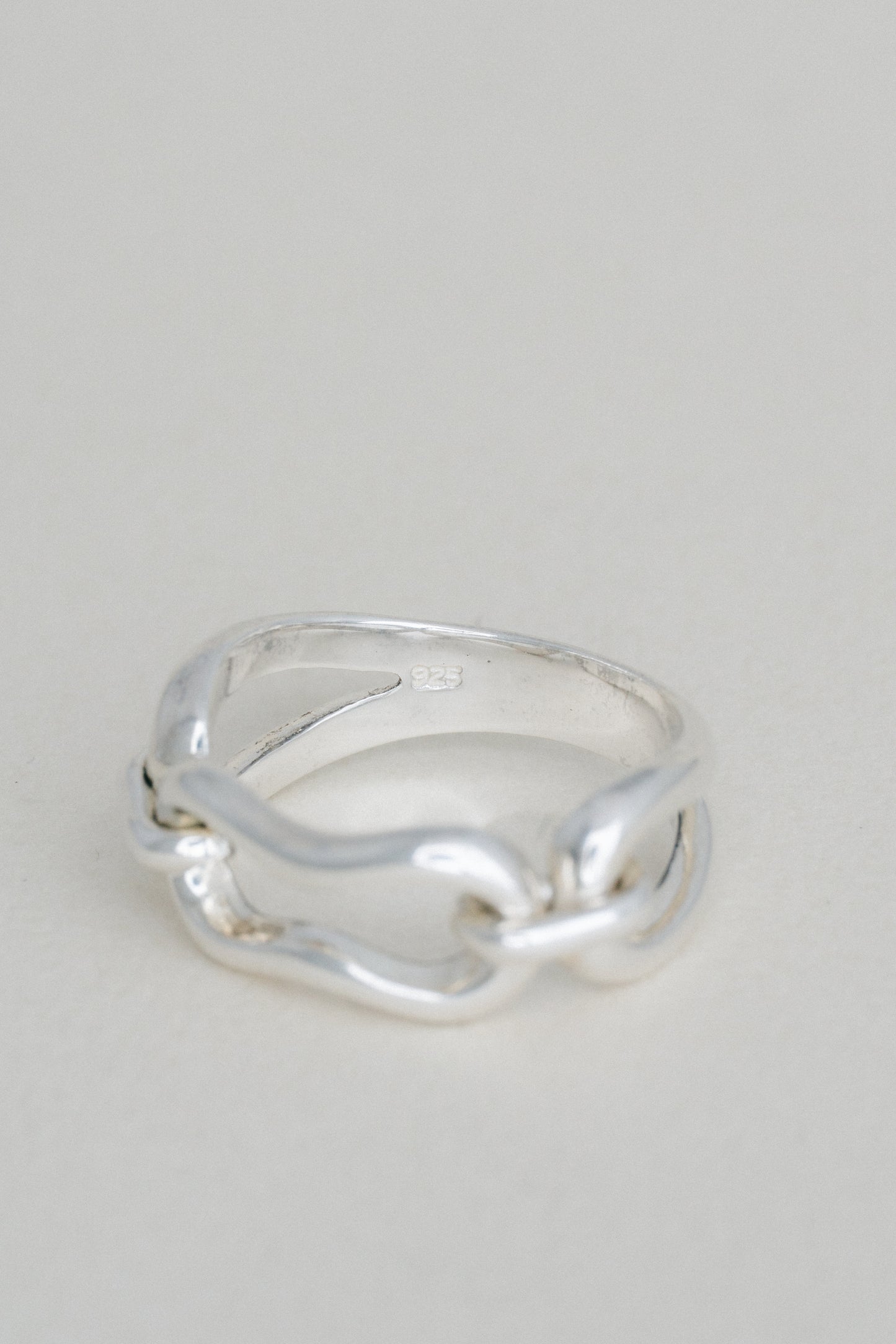 Sculptural Link Ring