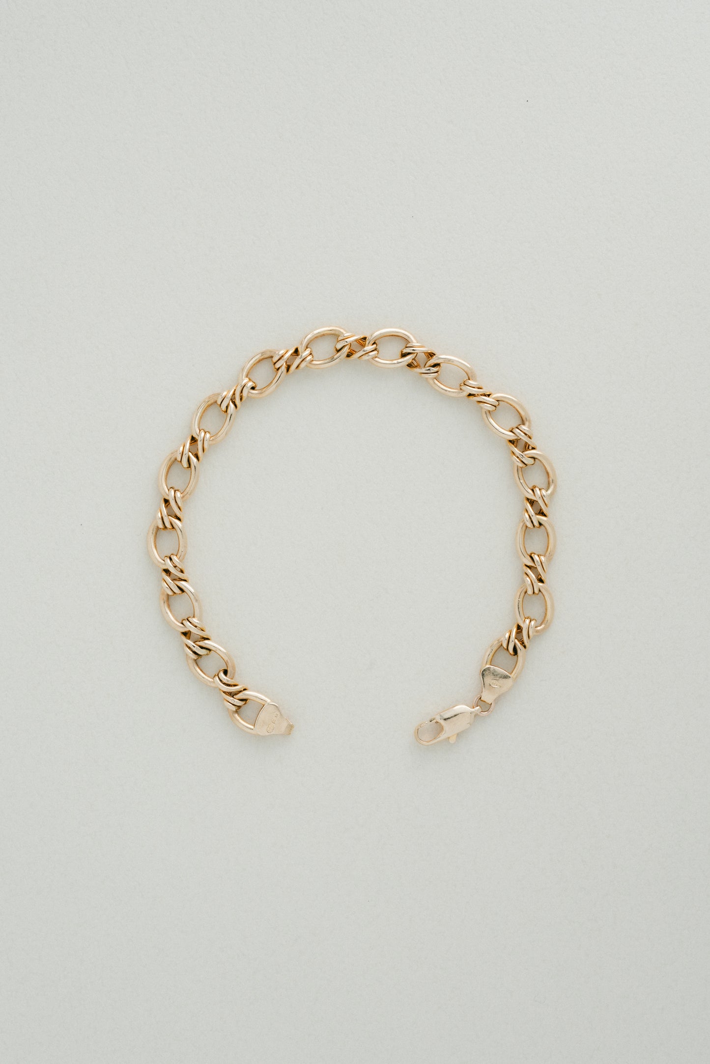 UNOAERRE｜Oval & Twist Link Bracelet (Italy)