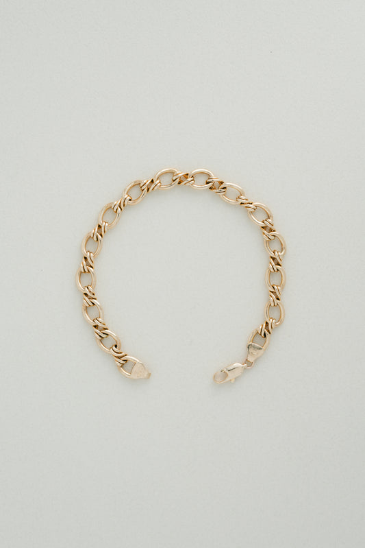 UNOAERRE｜Oval & Twist Link Bracelet (Italy)